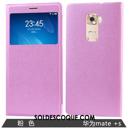 Coque Huawei Mate S Protection Dormance Téléphone Portable Étui Rose Pas Cher