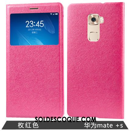 Coque Huawei Mate S Protection Dormance Téléphone Portable Étui Rose Pas Cher