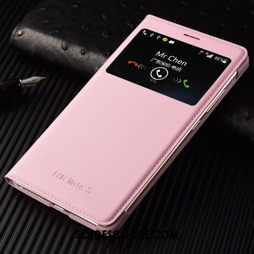 Coque Huawei Mate S Tempérer Or Téléphone Portable Étui En Cuir Protection Soldes