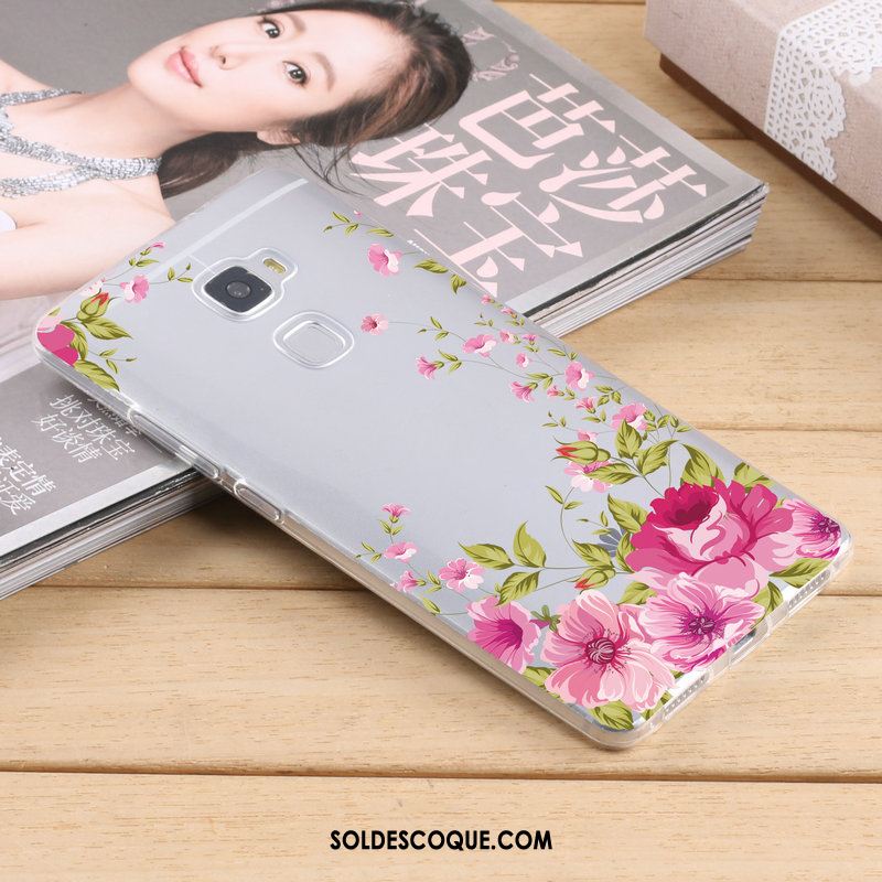 Coque Huawei Mate S Téléphone Portable Délavé En Daim Transparent Tendance Protection Housse Pas Cher