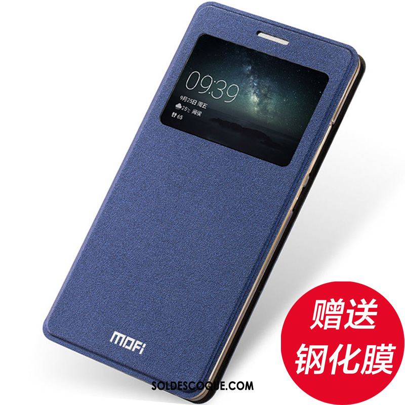 Coque Huawei Mate S Téléphone Portable Étui En Cuir Clamshell Incassable Bleu Soldes
