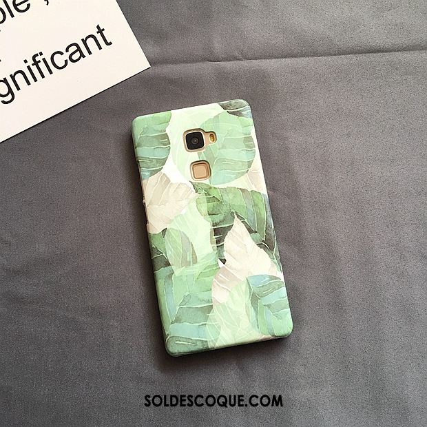 Coque Huawei Mate S Étui Protection Délavé En Daim Vert Tendance France