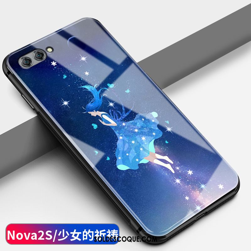 Coque Huawei Nova 2s Créatif Ornements Suspendus Dessin Animé Bleu Protection En Ligne