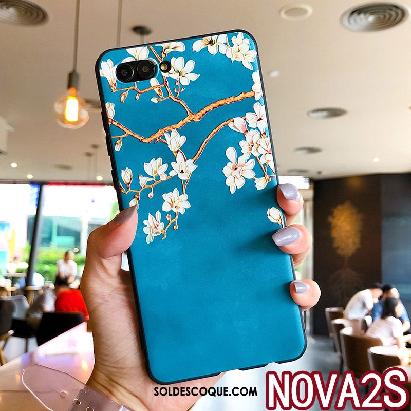 Coque Huawei Nova 2s Floral Anneau Téléphone Portable Blanc Personnalité Soldes