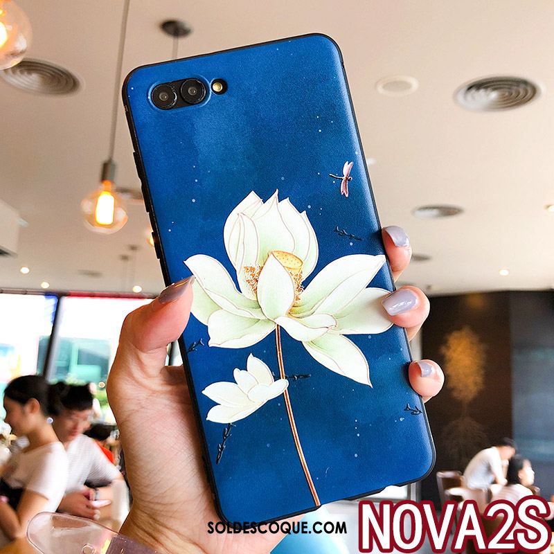 Coque Huawei Nova 2s Floral Anneau Téléphone Portable Blanc Personnalité Soldes