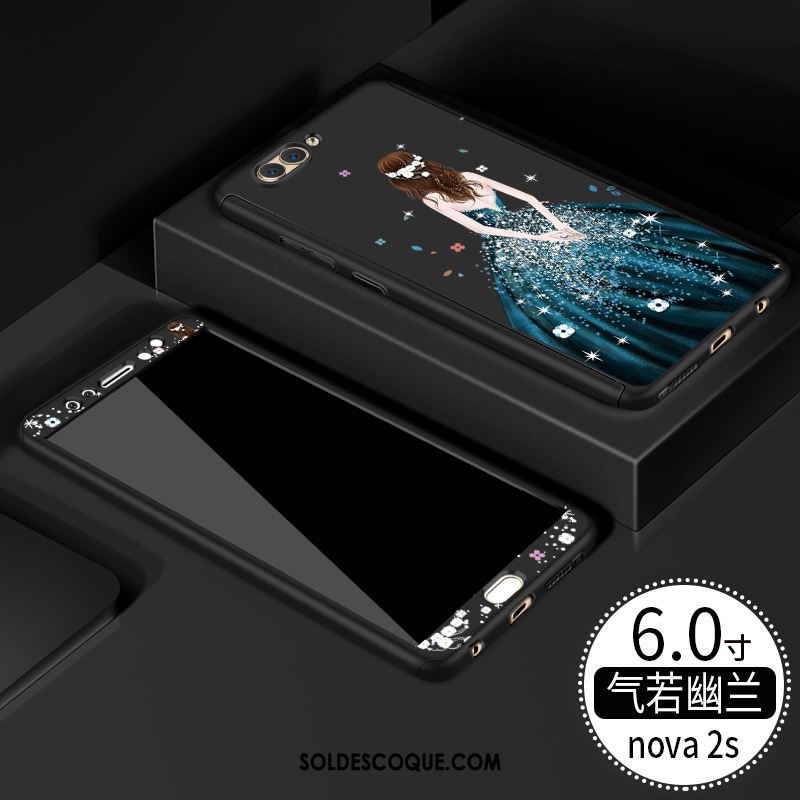 Coque Huawei Nova 2s Personnalité Ornements Suspendus Cou Suspendu Noir Incassable Pas Cher