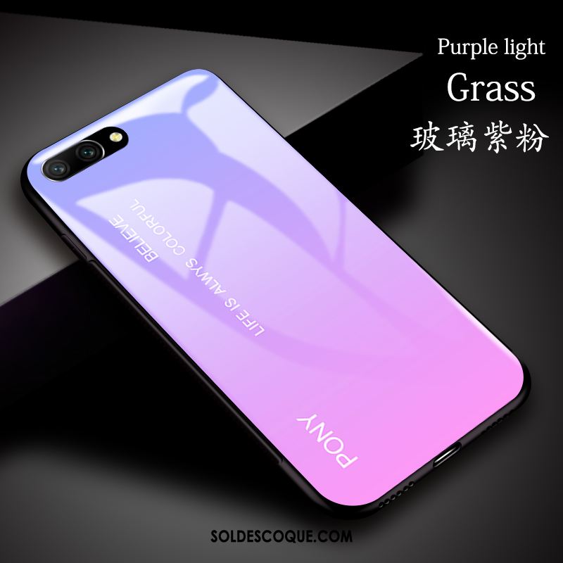 Coque Huawei Nova 2s Protection Verre Bleu Étui Simple Soldes