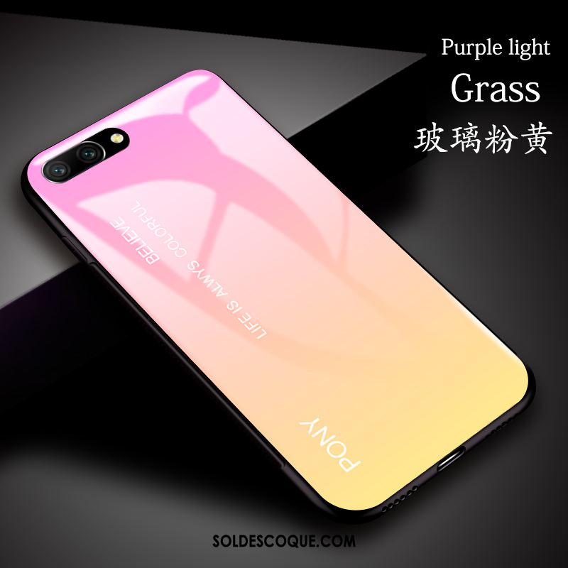 Coque Huawei Nova 2s Protection Verre Bleu Étui Simple Soldes