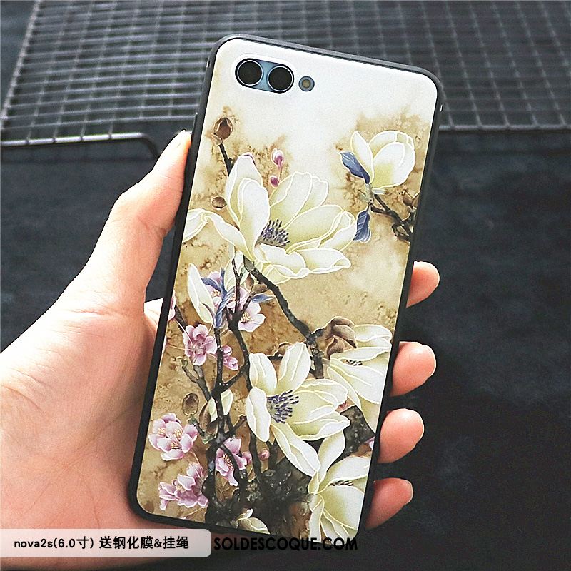 Coque Huawei Nova 2s Rose Créatif Téléphone Portable Tendance Incassable Soldes