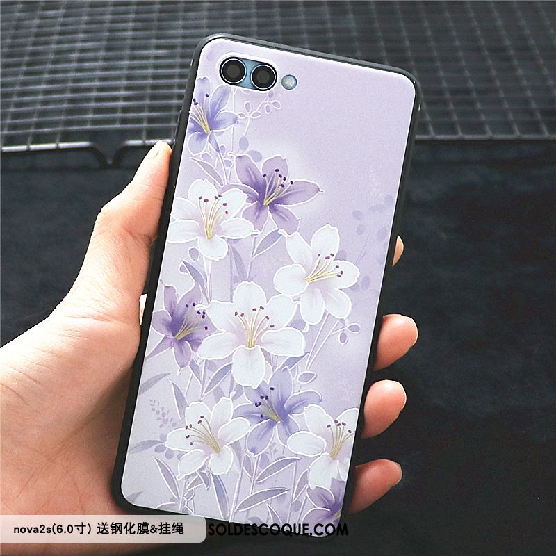 Coque Huawei Nova 2s Rose Créatif Téléphone Portable Tendance Incassable Soldes