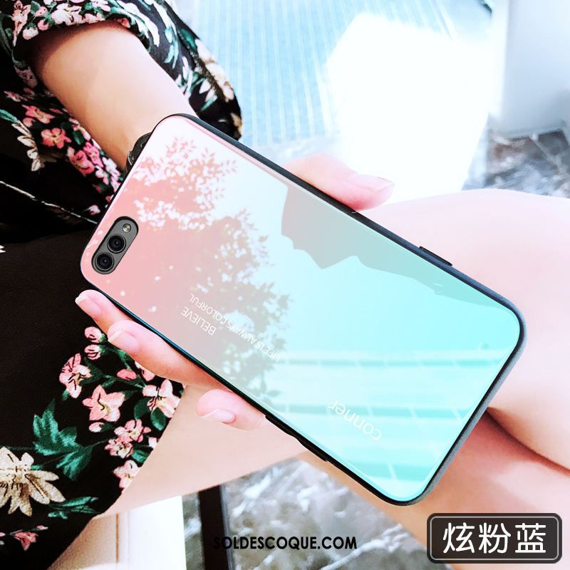 Coque Huawei Nova 2s Tout Compris Net Rouge Personnalité Fluide Doux Rose Pas Cher