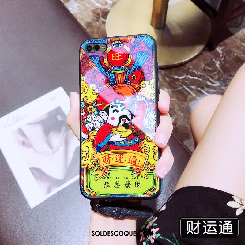 Coque Huawei Nova 2s Tout Compris Net Rouge Personnalité Fluide Doux Rose Pas Cher