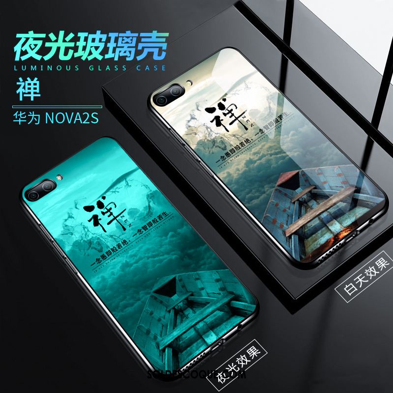 Coque Huawei Nova 2s Verre Légère Tout Compris Noir Silicone En Vente