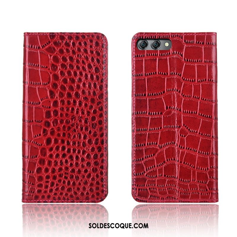 Coque Huawei Nova 2s Étui En Cuir Clamshell Crocodile Protection Incassable Pas Cher