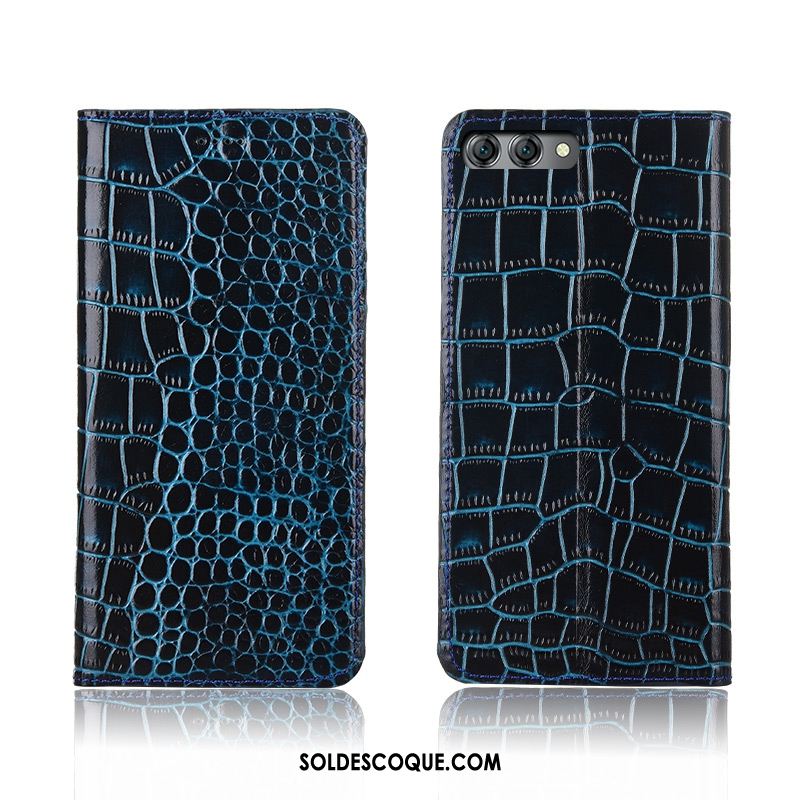 Coque Huawei Nova 2s Étui En Cuir Clamshell Crocodile Protection Incassable Pas Cher