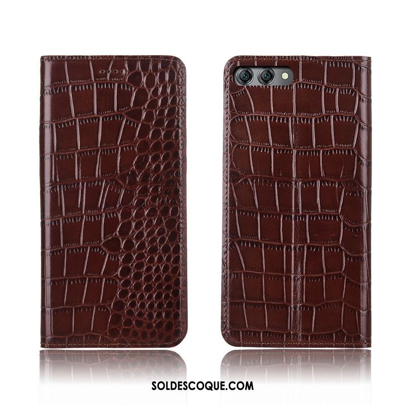 Coque Huawei Nova 2s Étui En Cuir Clamshell Crocodile Protection Incassable Pas Cher