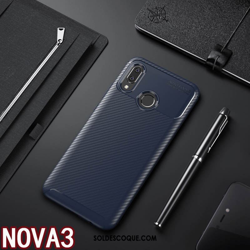 Coque Huawei Nova 3 Anneau Antidérapant Tout Compris Plaine Étui Pas Cher