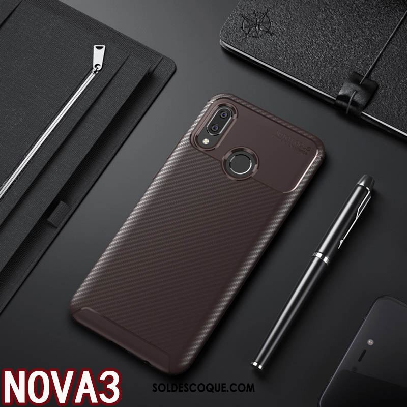 Coque Huawei Nova 3 Anneau Antidérapant Tout Compris Plaine Étui Pas Cher