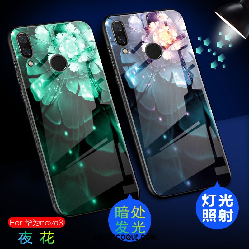 Coque Huawei Nova 3 Créatif Téléphone Portable Lumineuses Fluide Doux Marque De Tendance Soldes