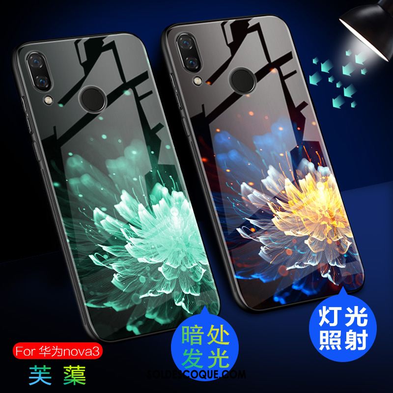 Coque Huawei Nova 3 Créatif Téléphone Portable Lumineuses Fluide Doux Marque De Tendance Soldes