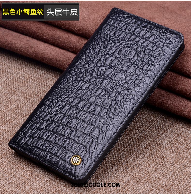 Coque Huawei Nova 3 Fluide Doux Crocodile Modèle Incassable Tout Compris Noir Pas Cher