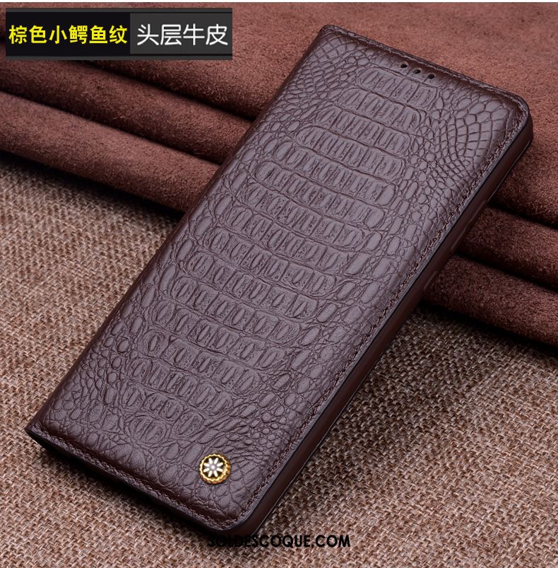 Coque Huawei Nova 3 Fluide Doux Crocodile Modèle Incassable Tout Compris Noir Pas Cher