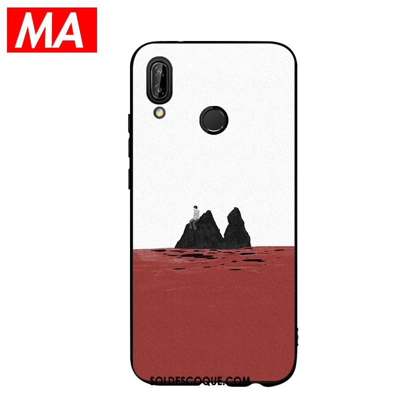 Coque Huawei Nova 3 Peinture À L'huile Beau Silicone Simple Protection Housse Pas Cher