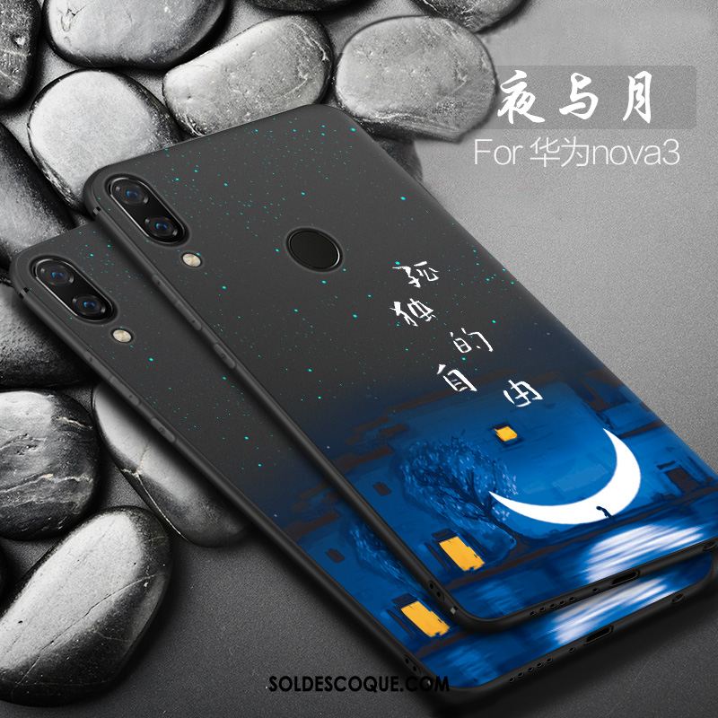 Coque Huawei Nova 3 Personnalité Fluide Doux Tendance Délavé En Daim Net Rouge En Ligne