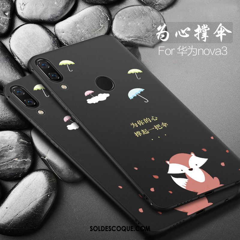 Coque Huawei Nova 3 Personnalité Fluide Doux Tendance Délavé En Daim Net Rouge En Ligne