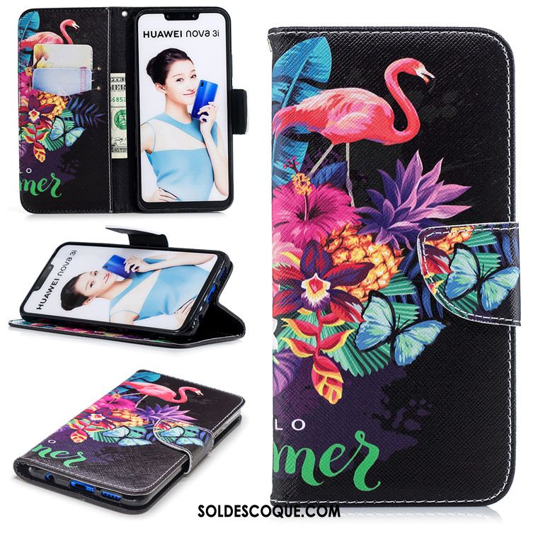 Coque Huawei Nova 3 Protection Étui En Cuir Clamshell Fluide Doux Incassable Pas Cher