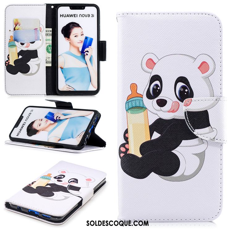 Coque Huawei Nova 3 Protection Étui En Cuir Clamshell Fluide Doux Incassable Pas Cher