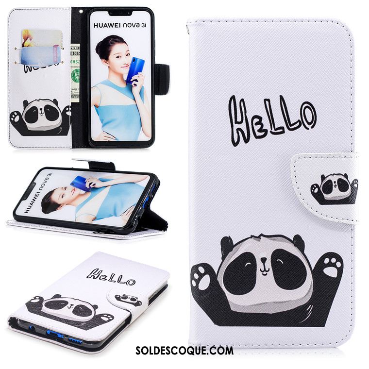 Coque Huawei Nova 3 Protection Étui En Cuir Clamshell Fluide Doux Incassable Pas Cher