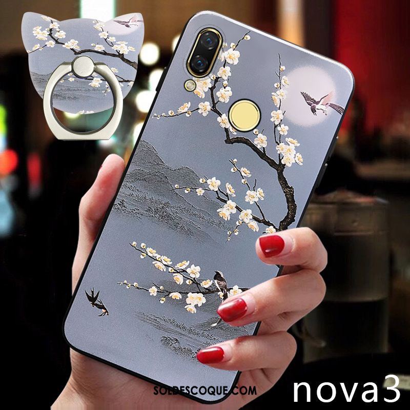 Coque Huawei Nova 3 Tout Compris Rose Téléphone Portable Net Rouge Personnalité Soldes