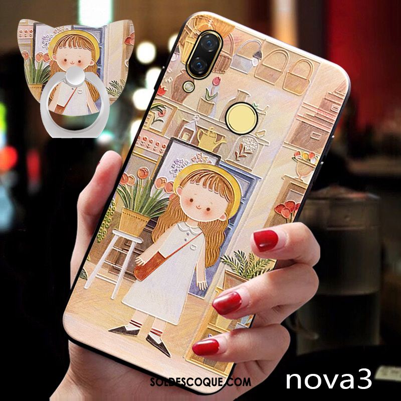 Coque Huawei Nova 3 Téléphone Portable Tendance Très Mince Personnalité Dessin Animé Housse Pas Cher