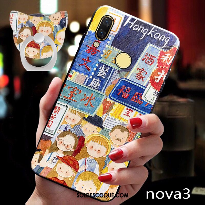 Coque Huawei Nova 3 Téléphone Portable Tendance Très Mince Personnalité Dessin Animé Housse Pas Cher