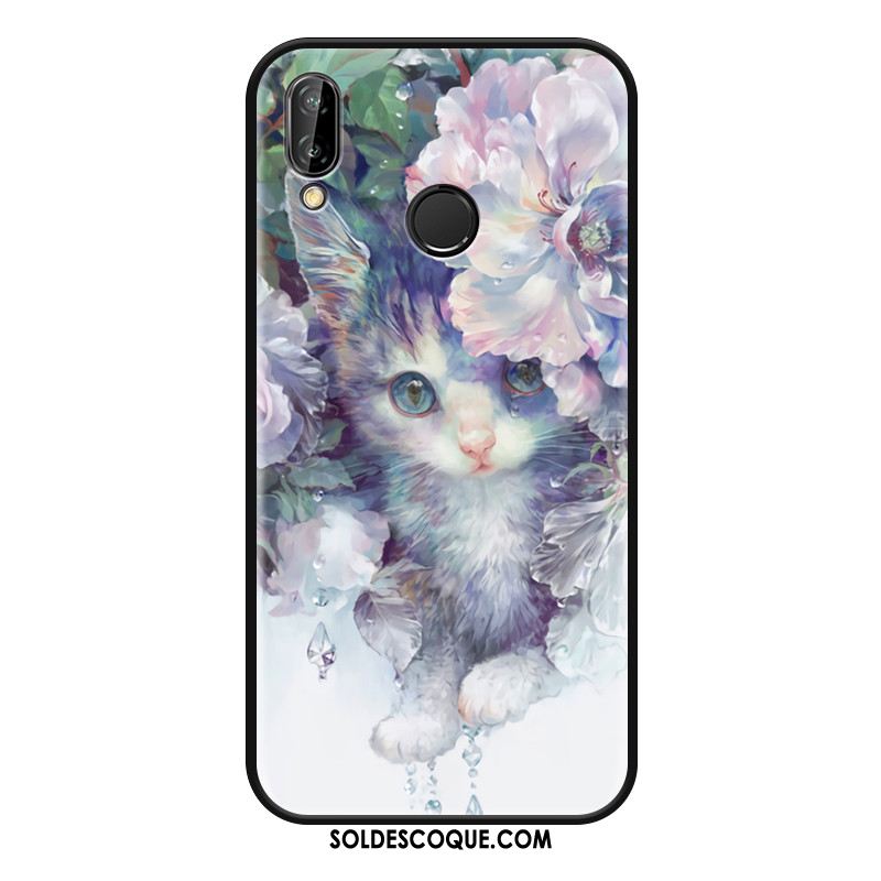 Coque Huawei Nova 3 Étui Bleu Clair Tendance Fleur En Ligne