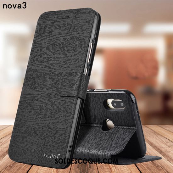 Coque Huawei Nova 3 Étui En Cuir Créatif Personnalité Protection Délavé En Daim Pas Cher