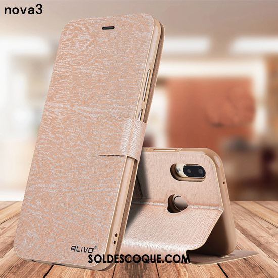 Coque Huawei Nova 3 Étui En Cuir Créatif Personnalité Protection Délavé En Daim Pas Cher