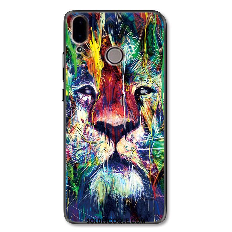 Coque Huawei Nova 3 Étui Lion Protection Gaufrage Animal Pas Cher