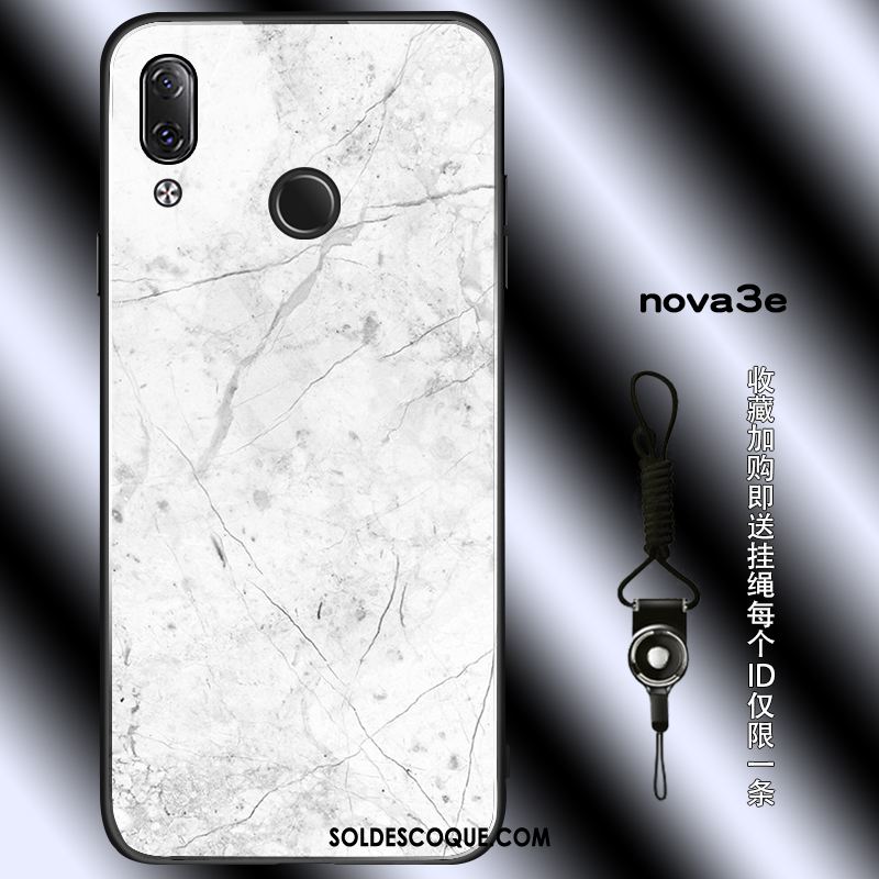 Coque Huawei Nova 3e Amoureux Personnalité Modèle Fleurie Tout Compris Silicone En Vente