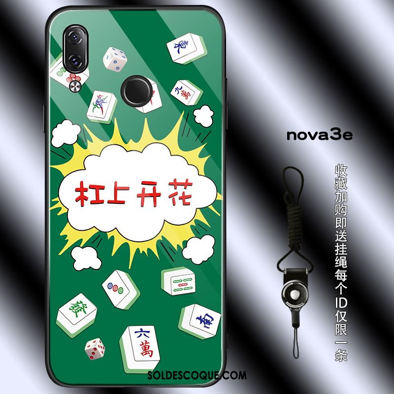 Coque Huawei Nova 3e Amoureux Protection Créatif Verre Ornements Suspendus En Vente
