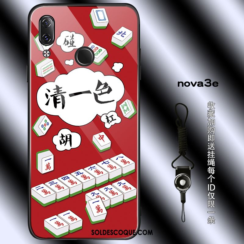 Coque Huawei Nova 3e Amoureux Protection Créatif Verre Ornements Suspendus En Vente