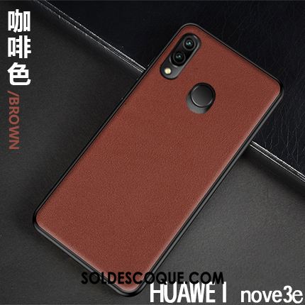 Coque Huawei Nova 3e Cuir Business Téléphone Portable Incassable Qualité En Vente