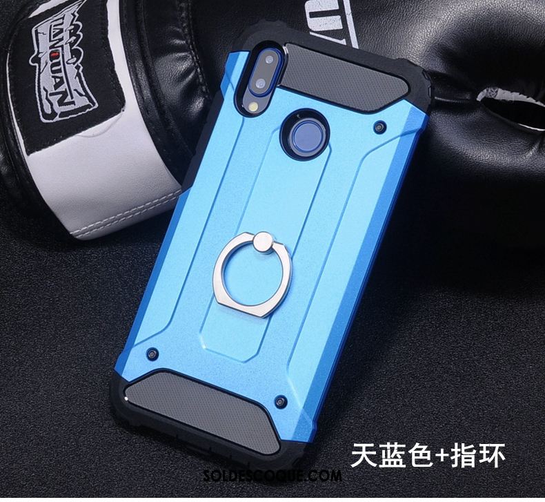 Coque Huawei Nova 3e Délavé En Daim Bleu Tout Compris Créatif Étui En Ligne