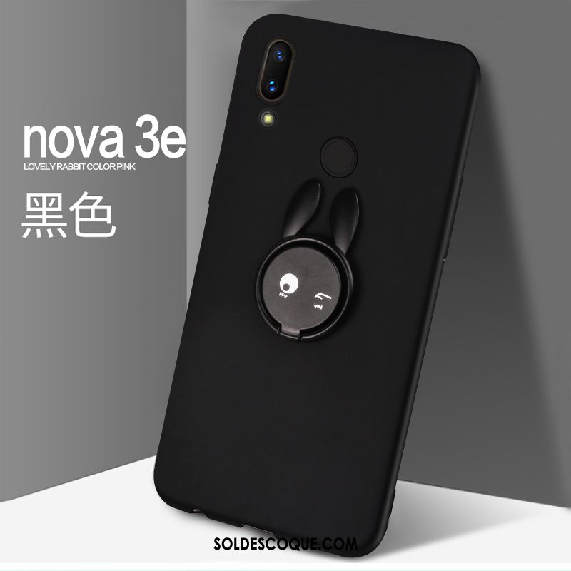 Coque Huawei Nova 3e Délavé En Daim Silicone Tout Compris Rose Protection Housse En Ligne