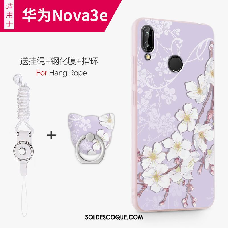 Coque Huawei Nova 3e Fluide Doux Téléphone Portable Protection Tout Compris Étui En Ligne