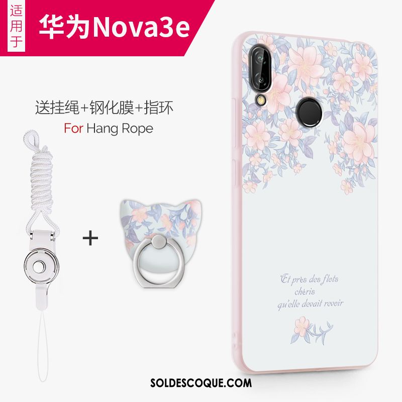 Coque Huawei Nova 3e Fluide Doux Téléphone Portable Protection Tout Compris Étui En Ligne