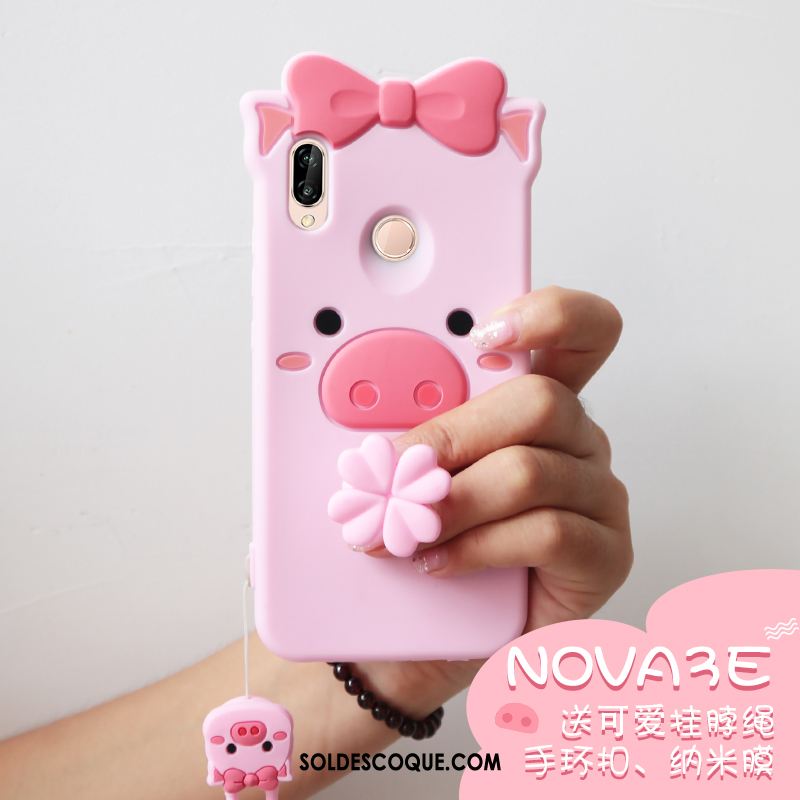 Coque Huawei Nova 3e Incassable Jeunesse Nouveau Vent Créatif Housse Pas Cher