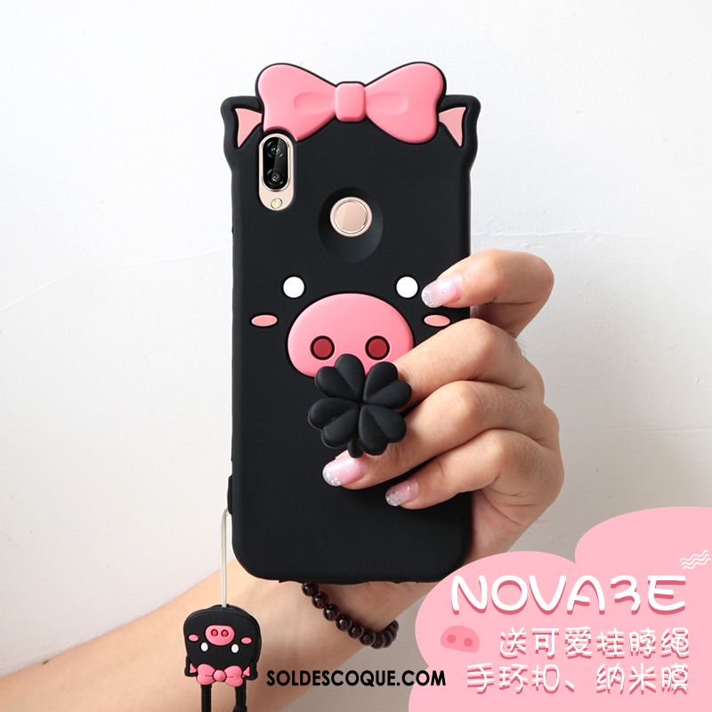 Coque Huawei Nova 3e Incassable Jeunesse Nouveau Vent Créatif Housse Pas Cher