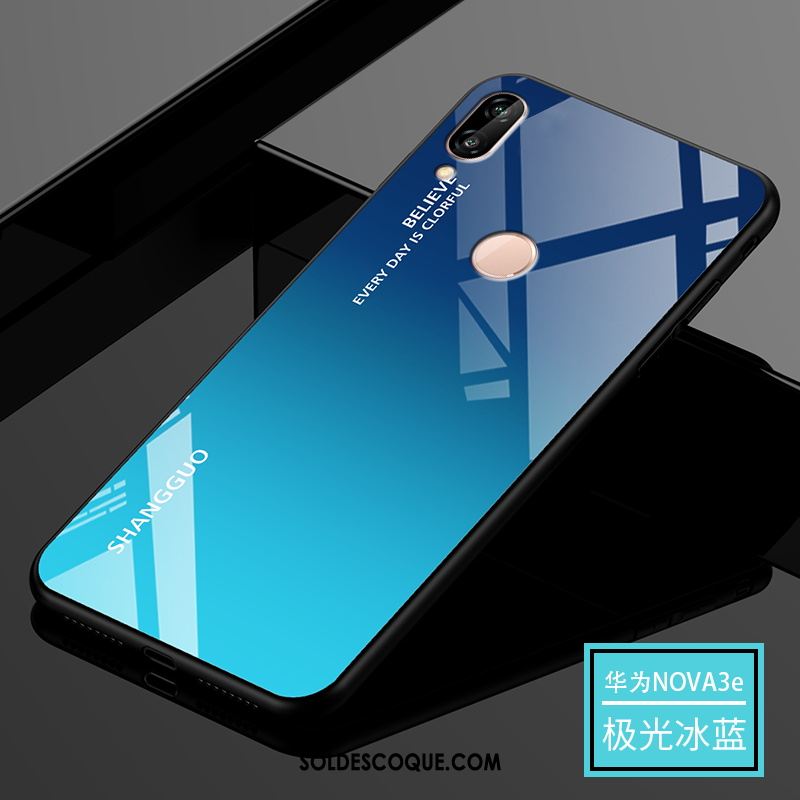 Coque Huawei Nova 3e Luxe Bleu Créatif Tout Compris Difficile En Vente